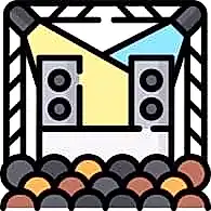 Logo symbolizing concerts and musical recitals, highlighting the excitement of live performances at Besharp Music School, Adelaide.